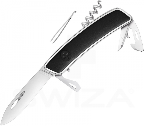 Swiza Messer Leather Black