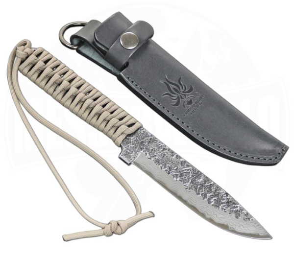 Kanetsune Seki Karasu Blue Steel mit Tan Paracord