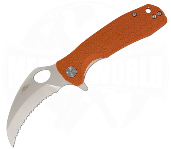 Honey Badger Claw Small Orange Serrated