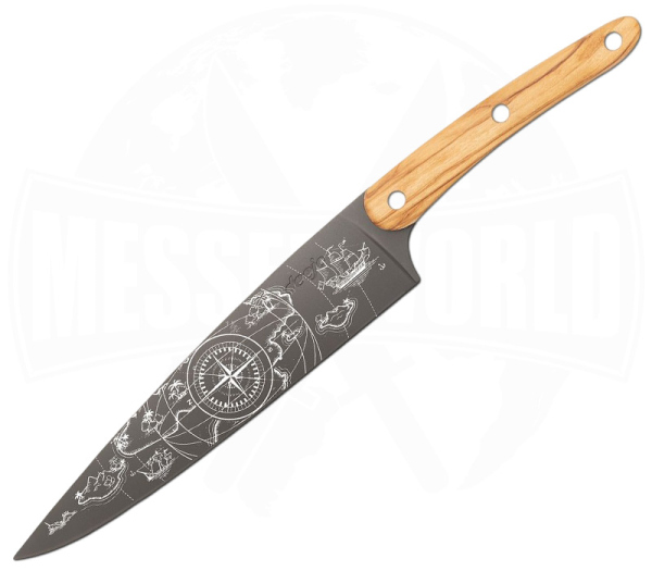Deejo Chefmesser Olivenholz Saporem Mundi