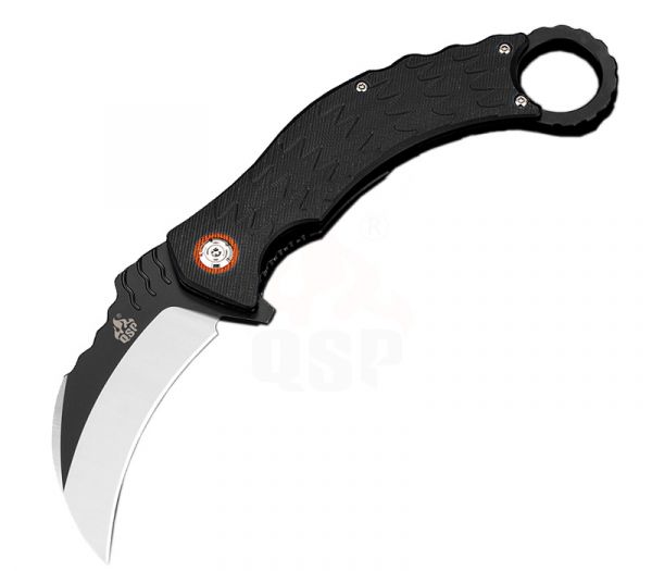 QSP Knives Eagle Black Karambit Taschenmesser 