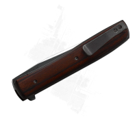 Preview: Urban Trapper Cocobolo folding knife closed with clip Preview: Urban Trapper Cocobolo folding knife closed with clip