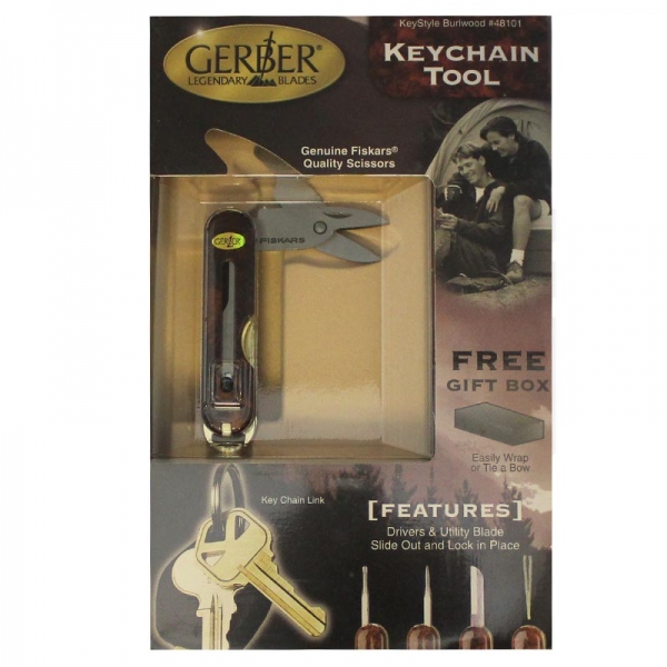 Gerber Keychain Tool Burlwood