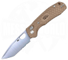 Medium-Large Tanto Tan Serrated