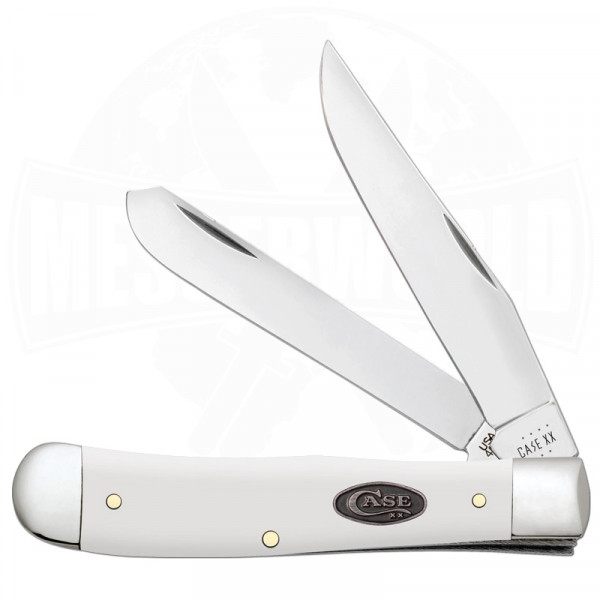 Case Knives Trapper White Synthetic Taschenmesser