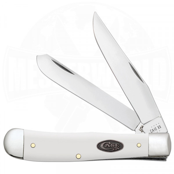 Case Knives Trapper White Synthetic Pocket Knife