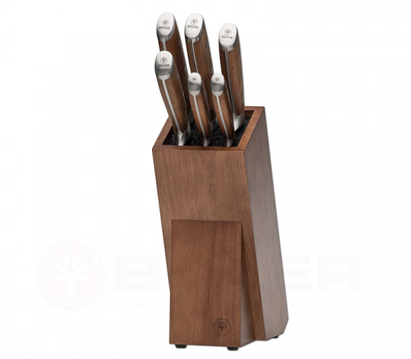 Böker Knife Set Forge Wood Knife Block 2.0