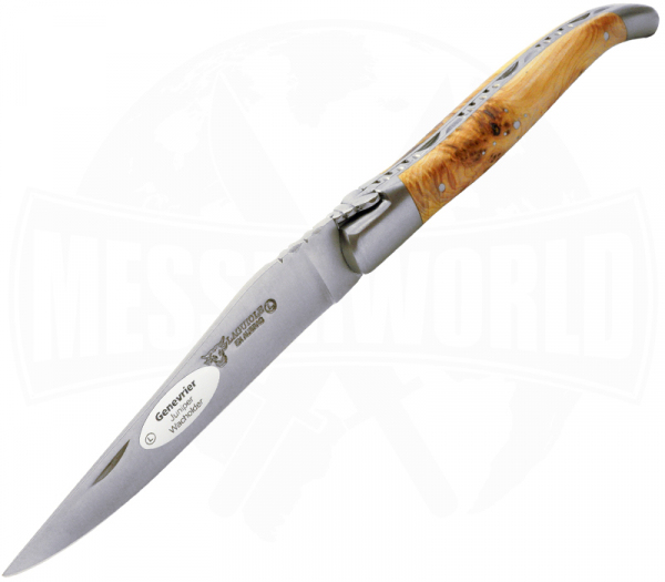 Laguiole Messer Wacholder Edelstahl matt 12cm