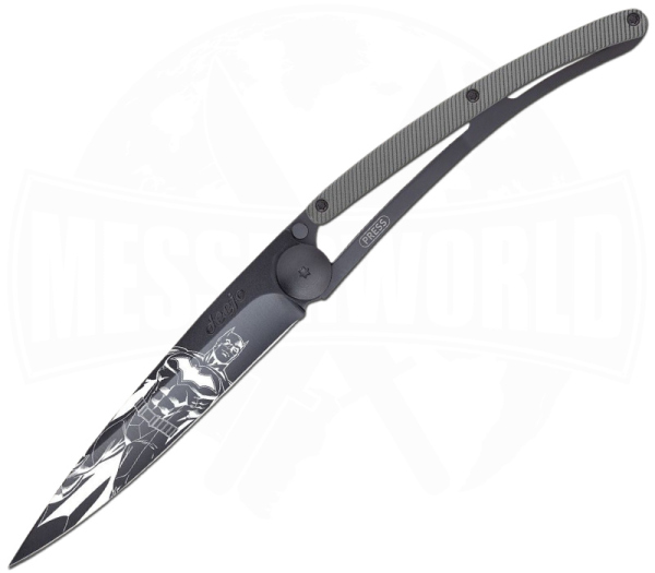 Deejo 37g The Batman Aluminium Dunkelgrau – Offizielles DC Messer