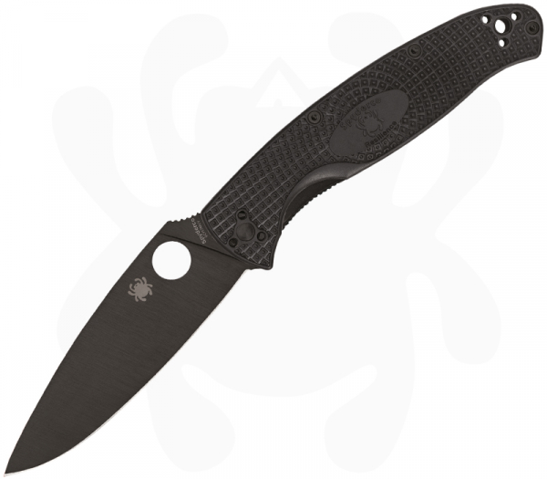 Spyderco Resilience FRN Black Blade - schickes Einhandmesser im All-Black-Style