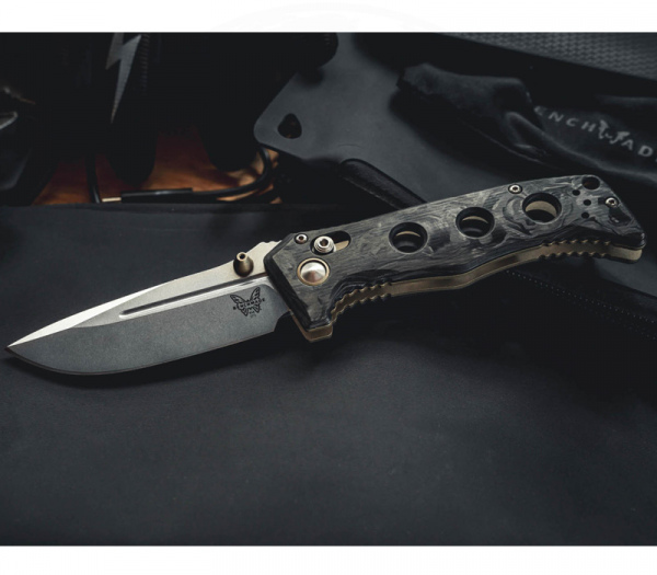 Benchmade Mini Adamas Marble Carbon 273-03 | Messerworld.en