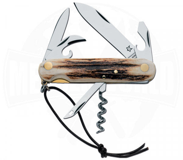 Fox Knives Multi Pocket Knife Deer 6 from Deer Horn