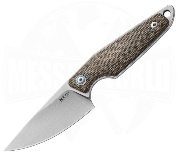 MKM Makro 1 Micarta Green Fixed Blade EDC Knife - Outdoor Knife 