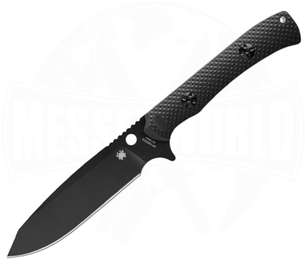 Spyderco Skoli Black G10 Black Blade