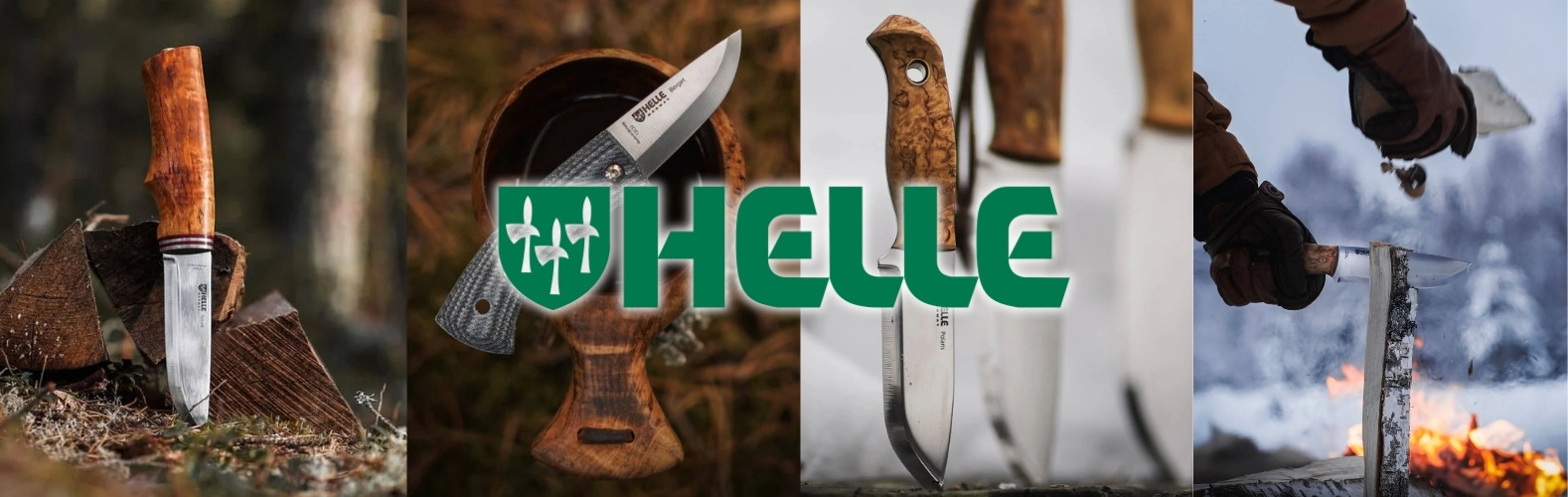 Klassische Messer mit Holzgriff für Outdoor & Bushcraft - Helle Norwegen