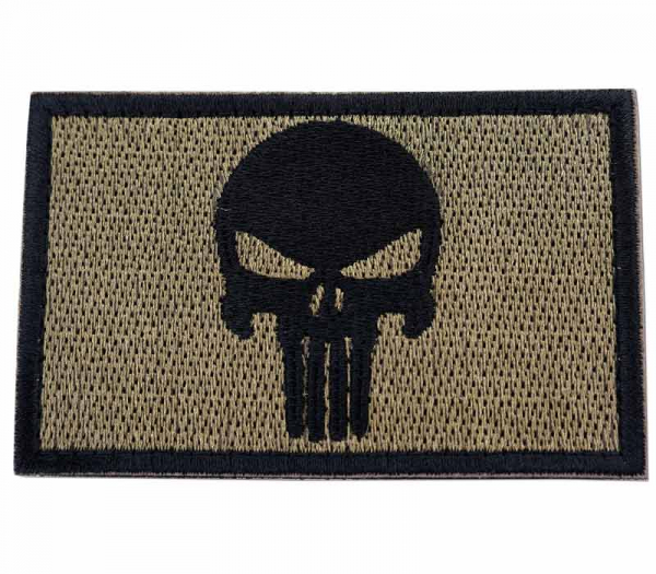 Messerworld Patch Zubehör Punisher Patch Oliv