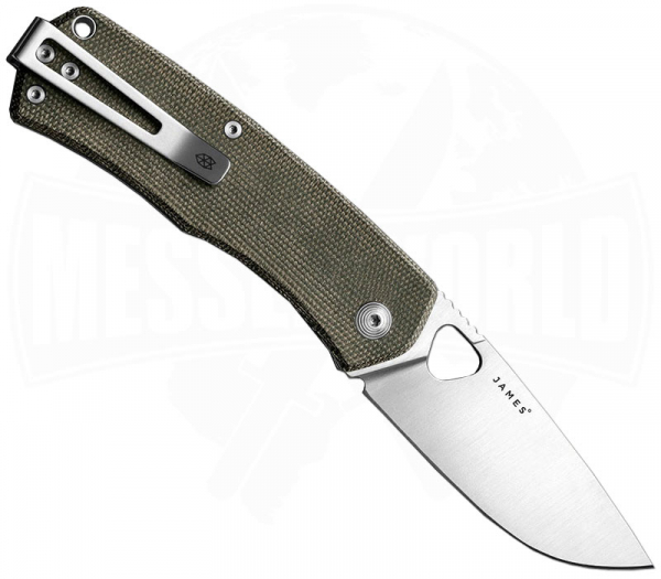 The James Brand The Folsom OD Green Micarta