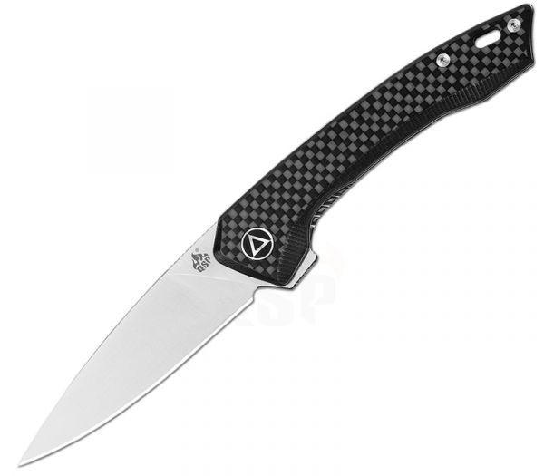 QSP Knife Leopard Carbon Fiber Messer