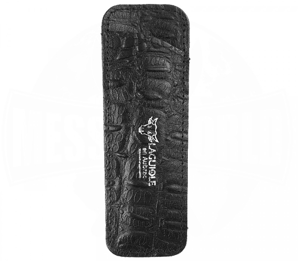 Laguiole en Aubrac Etui Croco Noir 12 cm