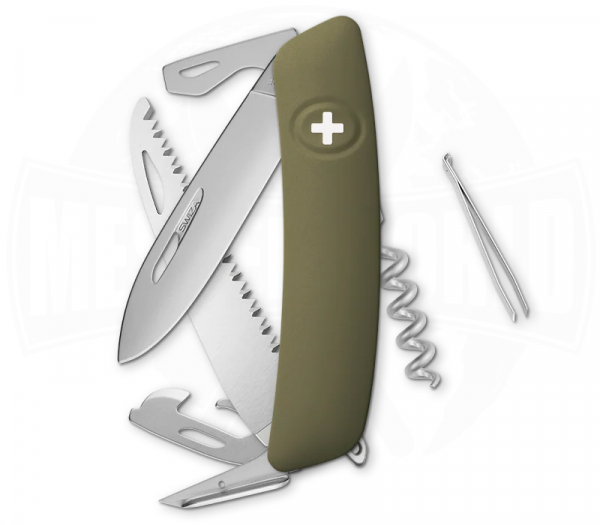 Swiza D05 AM Oliv Multitool mit Säge und Korkenzieher