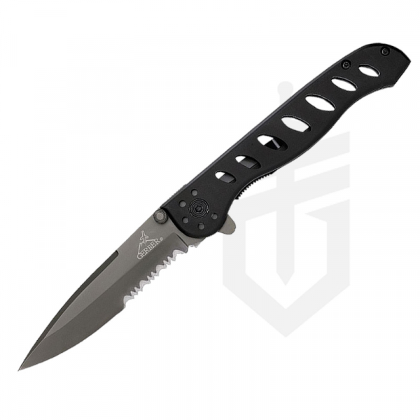 Gerber EVO Titanium serrated Einhandmesser