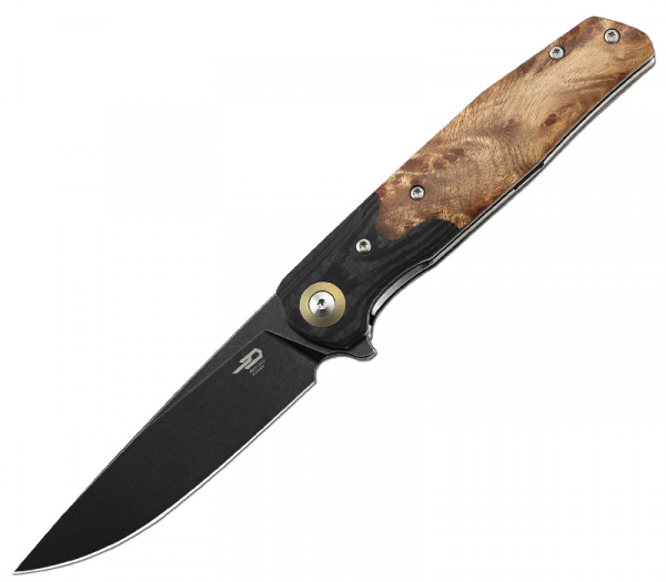 Bestech Knives Ascot Black Burl Wood