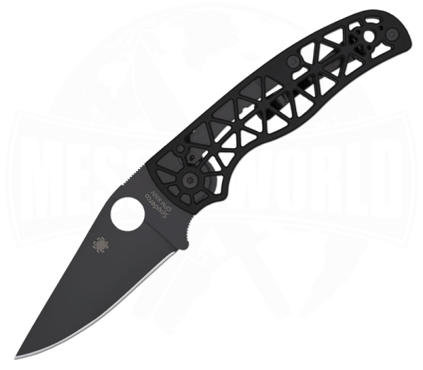 Spyderco Edgerati Aluminium Black Taschenmesser mit CPM S30V Klinge