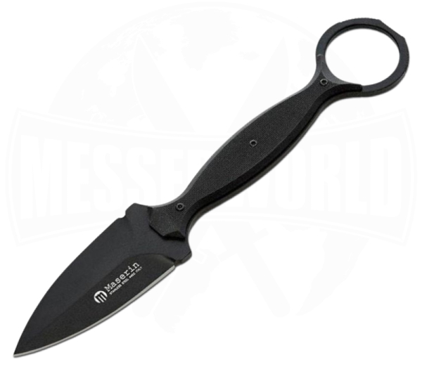 Maserin Neck Knife Spear Point Black