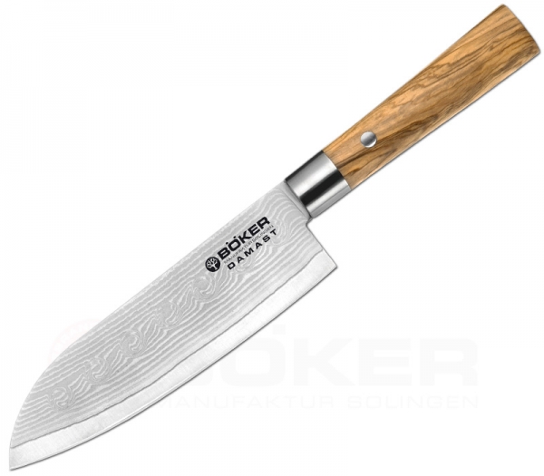 Damast Olive Santoku