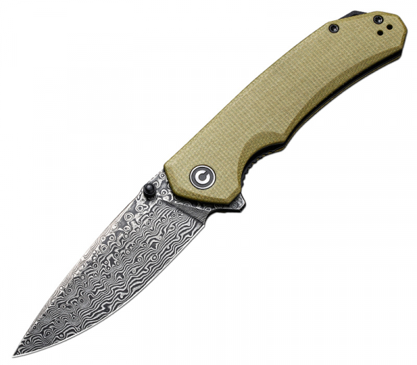 CIVIVI Brazen Damast Olive Micarta C2102DS-2