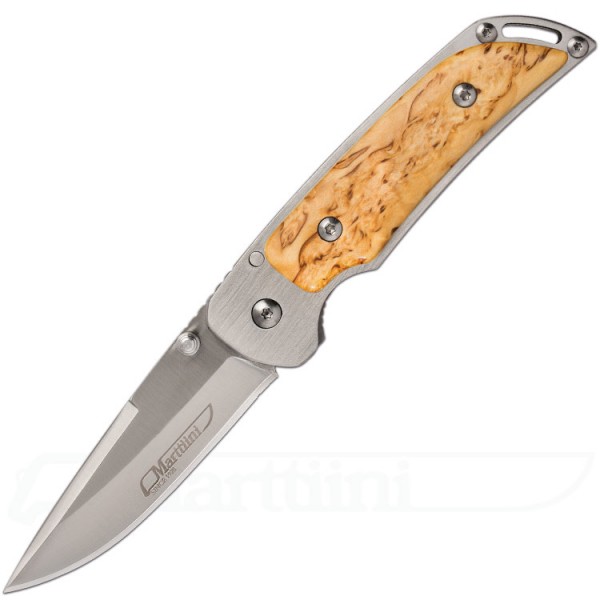 MFK2 pocket knife burl birch