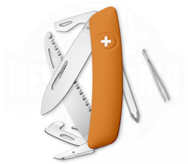 Swiza D06 Orange multifunction knife with saw and bottle opener
