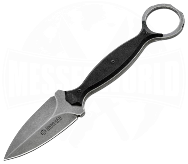 Maserin Neck Knife Spear Point StoneWash