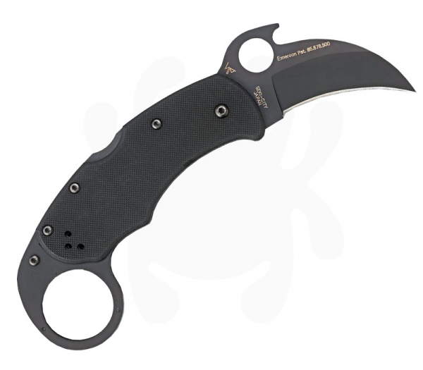 Spyderco Karahawk schwarzes Karambit Messer