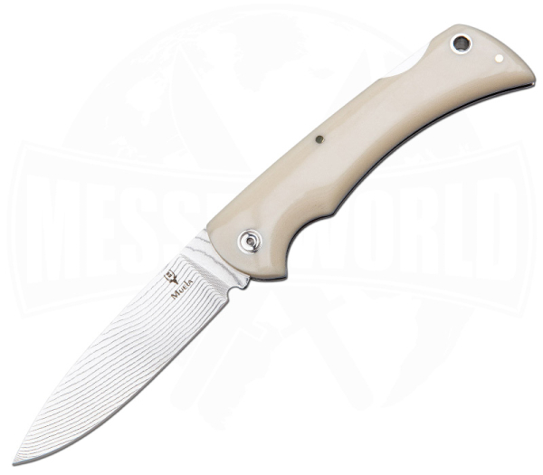 Muela BX-9W.DX Damast White Micarta