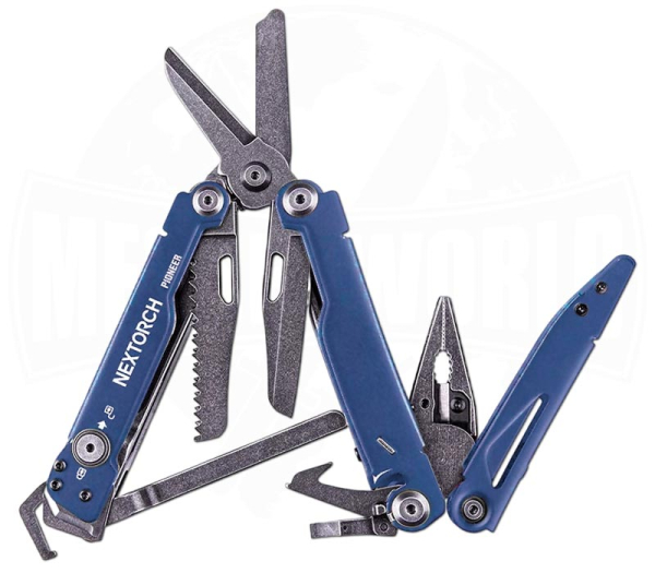 Nextorch Pioneer Professional Multitool Guardian Blue mit 15 Funktionen