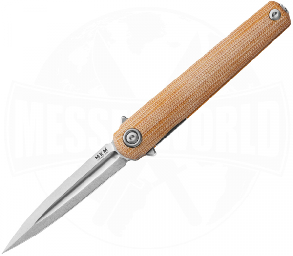 MKM Flame Light Dagger Micarta Natural Messer