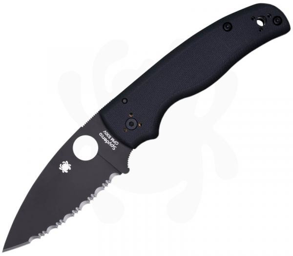 Spyderco Shaman All Black Serrated