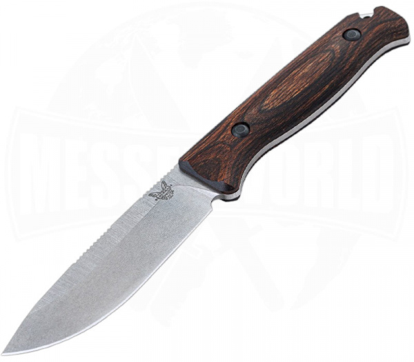 Benchmade Saddle Mountain Skinner Wood Fahrtenmesser