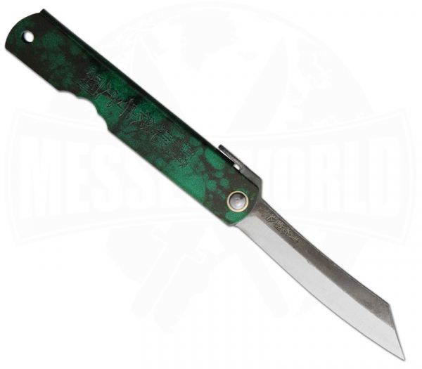 Higonokami Blue Paper Steel Jade