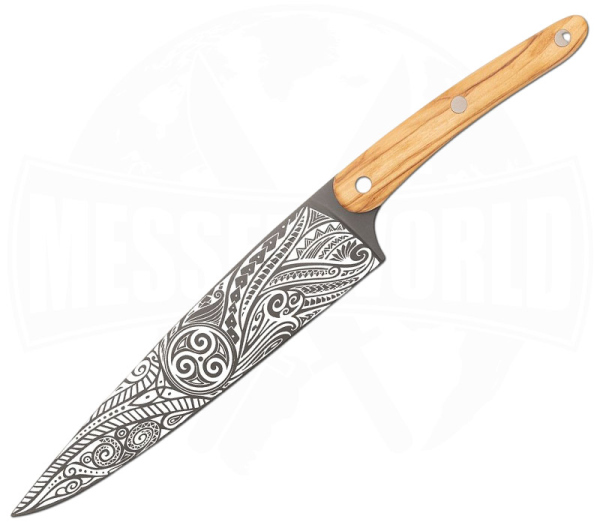 Deejo Sankaimesser Olivenholz Triskell