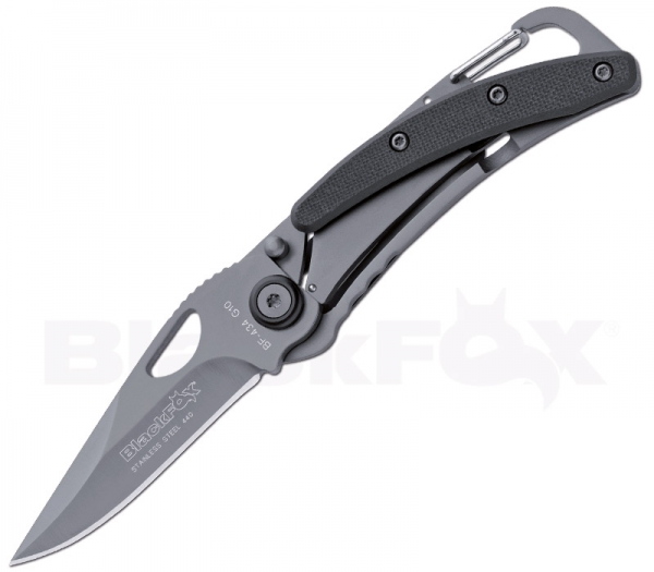 BlackFox Messer mit Karabiner BF-434 G10 