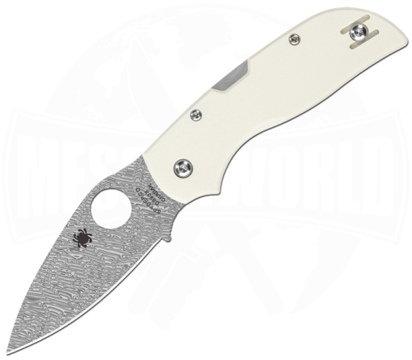 Spyderco Chaparral Ivory G‑10 Damasteel | Spyderco Damast Taschenmesser 2026