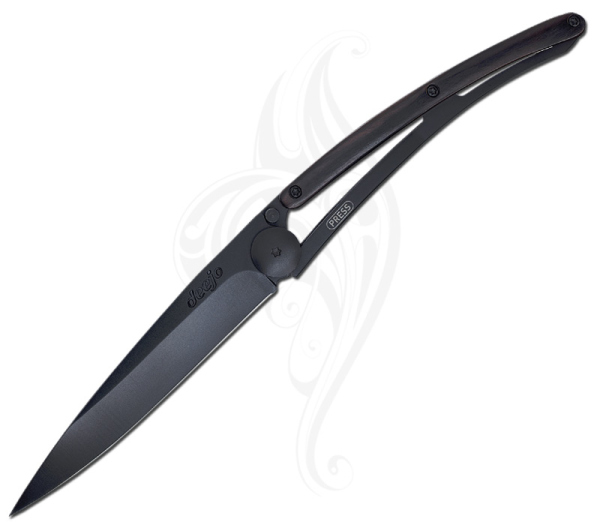 Deejo Black Grenadill Messer