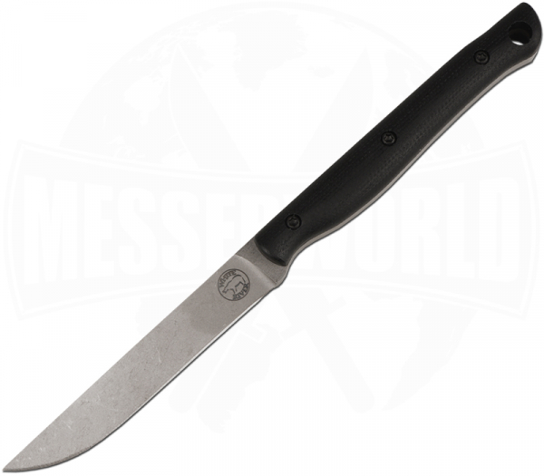 White River Knife & Tool Exodus 3 Black Canvas Micarta EX3-MBL