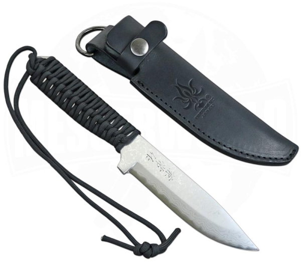 Kanetsune Seki Karasu Blue Steel mit Tan Paracord