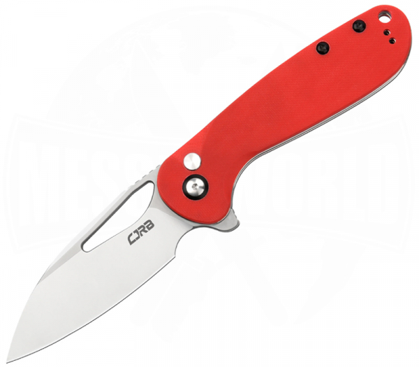 CJRB Lago Red G10 - Button Lock