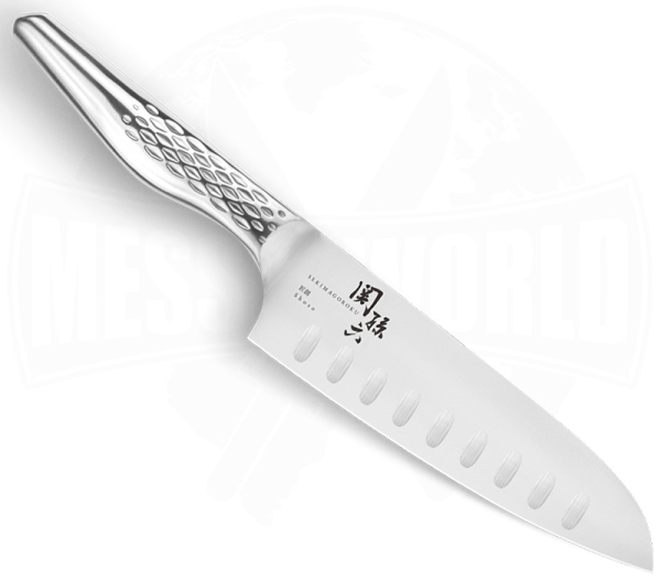 KAI Seki Magoroku Shoso Santoku mit Kullenschliff 16,5 cm