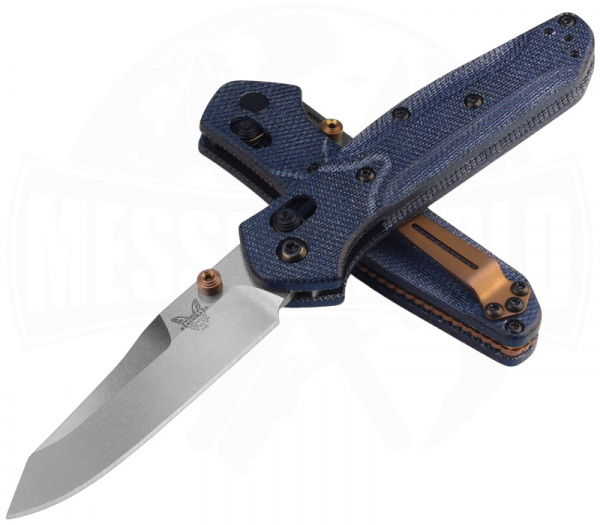 Benchmade Mini Osborne Blue Denim Micarta 945-04 EDC Messer