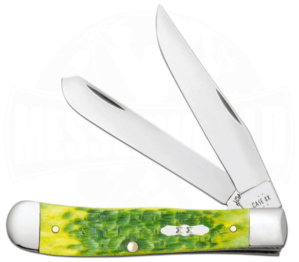 Case Cutlery SS Green Apple Bone Peach Seed Jig Trapper